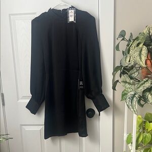 Express Black Long Sleeve Dress
